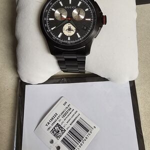 Gucci Black and Silver Watch